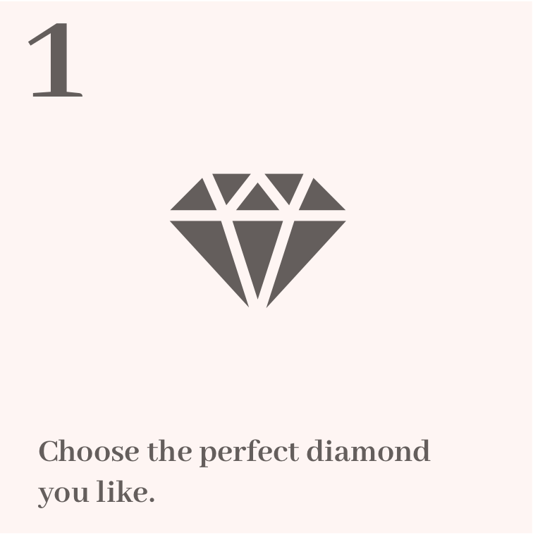 Choose the perfect diamond you like